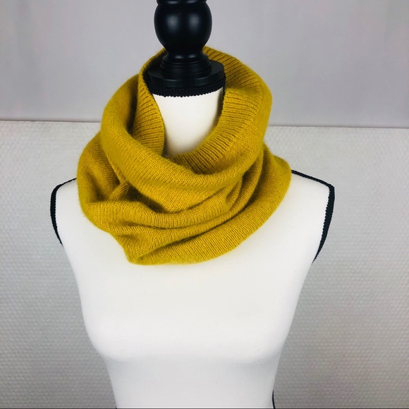 H&M Wool Neck Gaiter Wrap Mustard Yellow